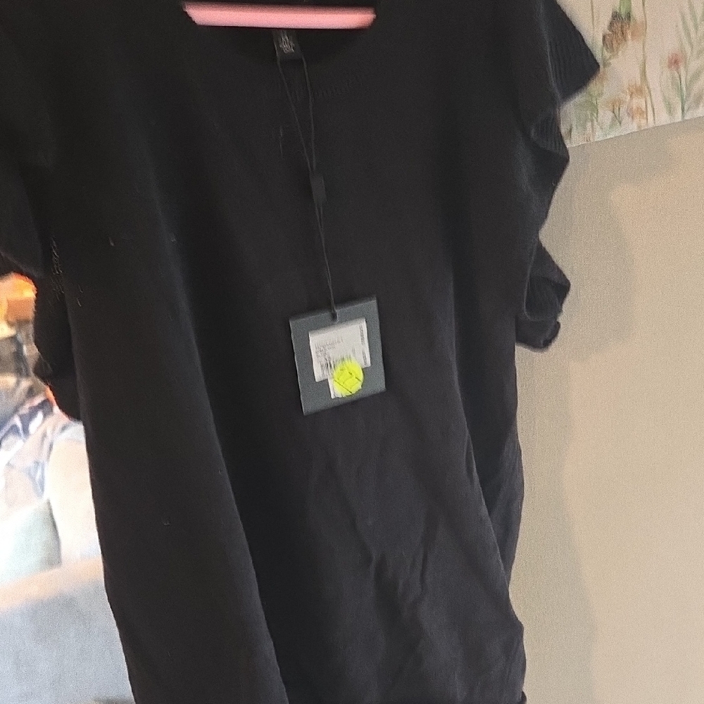 Joes Jeans¹Brand Black Short Sleeve Top Xs NWT Retail $168